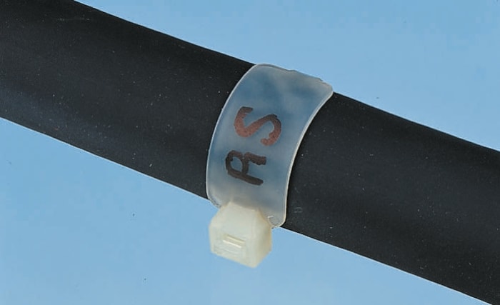 RS PRO Kablo İşaretleyici, Doğal Renkli, Plain Bağlamalı