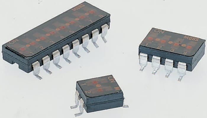 APEM 2 Way PCB DIP Switch SPST