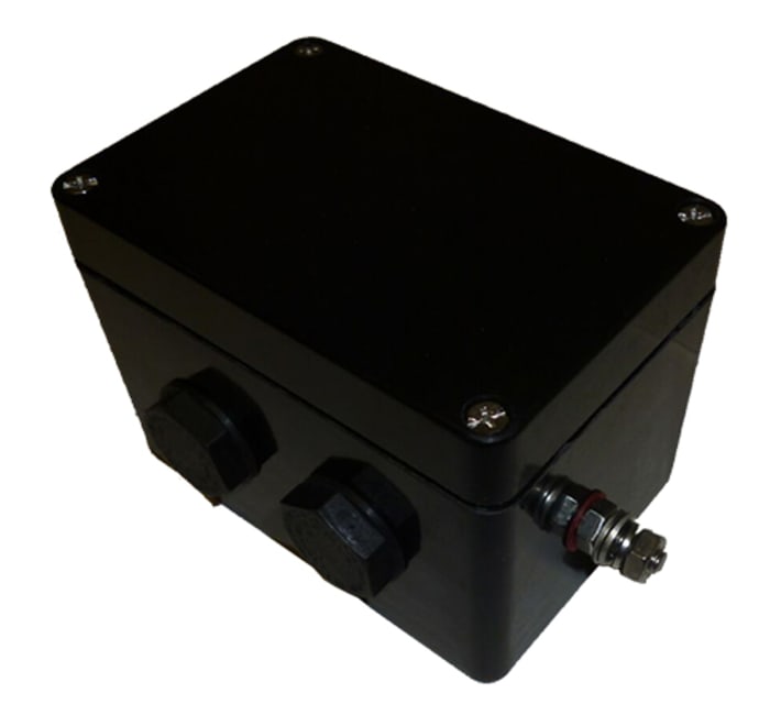 CE-TEK Black Junction Box, IP66, ATEX, 110 x 75 x 75mm