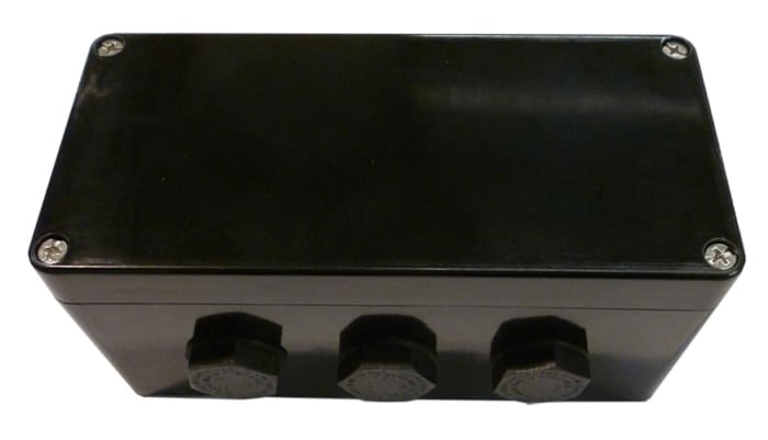 CE-TEK CEP Series Black Polyester Junction Box, IP66, ATEX, 75 x 160 x 75mm