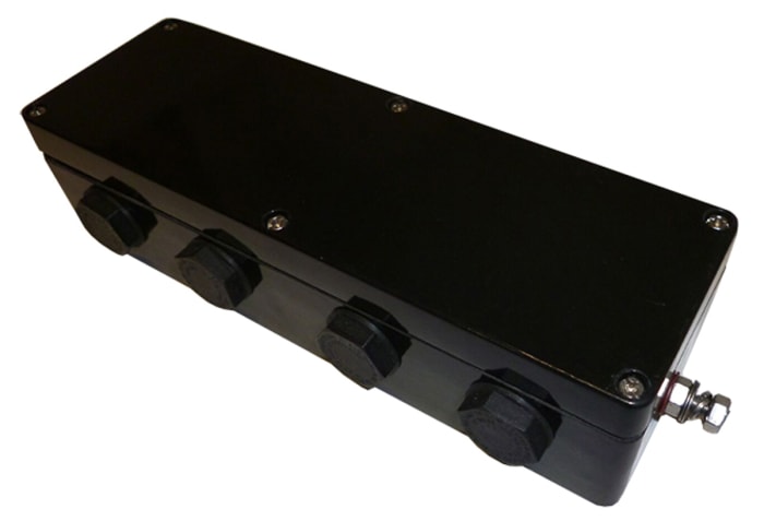CE-TEK CEP Series Black Polyester Junction Box, IP66, ATEX, 75 x 230 x 55mm