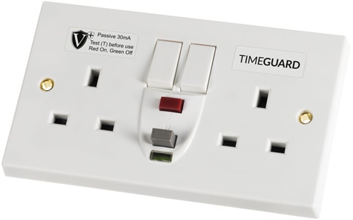 Zásuvka RCD Pasivní BS Timeguard 230 V AC