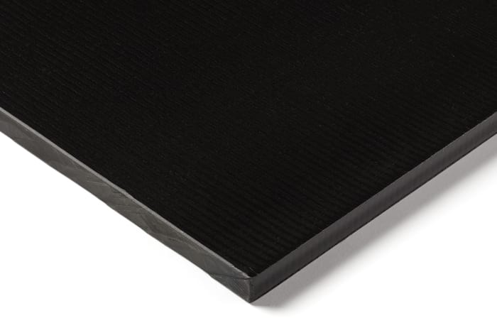 RS PRO Black Glass Reinforced Plastic Plastic Sheet, 500 mm x 300 mm x 16 mm, Polyamide 66 GF30