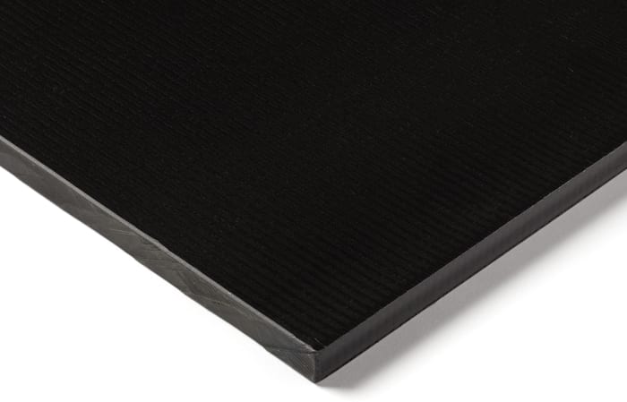 RS PRO Black Glass Reinforced Plastic Plastic Sheet, 305 mm x 250 mm x 40 mm, Polyamide 66 with 30% Fibre Glass