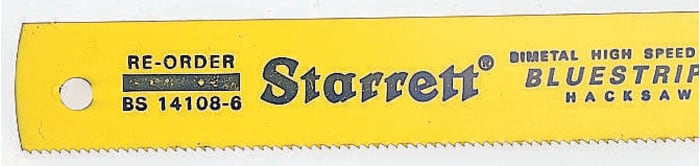 Starrett 400 mm Bi-metal Hacksaw Blade, 10 TPI