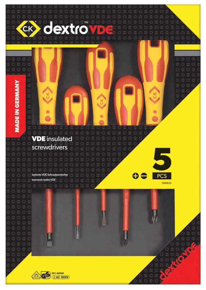 T49182D CK CK Screwdriver Set 1856044 RS Components