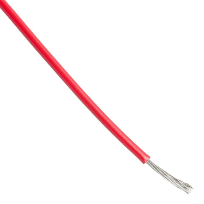 Fils de câblage Alpha Wire UL1429, Hook-up Wire PVC, 0,33 mm², Rouge, 22 AWG, 30m, 150 V