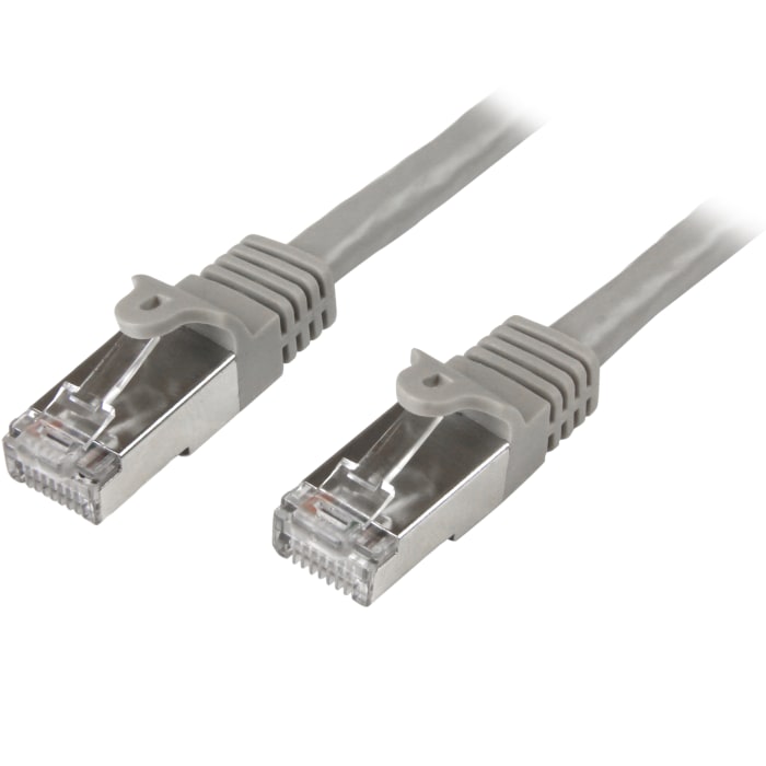StarTech.com N6SPAT50CMGR, 0.5 m Cat6 Ethernet Cable, Grey, Shielded Screened Polyvinyl Chloride Sheath