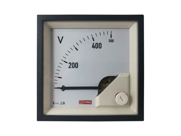 RS PRO Analogue Voltmeter AC, Analogue Display 0.01