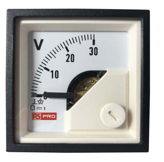 RS PRO Analogue Voltmeter DC, Analogue Display 1 %