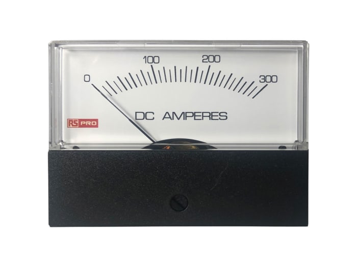 RS PRO Analogue Panel Ammeter DC, 76mm x 74mm, ±1.5 % Moving Coil