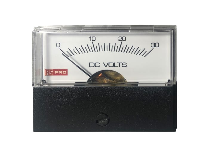 RS PRO Analogue Panel Ammeter DC, 57mm x 44mm, ±1.5 % Moving Coil