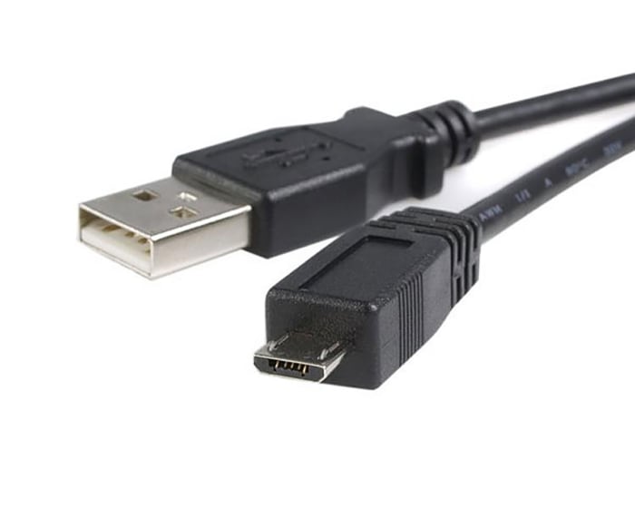 Cable USB 2.0 StarTech.com, con A. USB A Macho, con B. Micro USB B Macho, long. 3m, color Negro