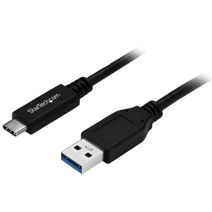 Cable USB 3.0 StarTech.com, con A. USB A Macho, con B. USB C Macho, long. 1m, color Negro