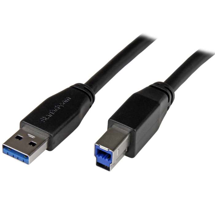 StarTech.com USB 3.0, Male USB A to Male USB B, 5Gbps, 10m