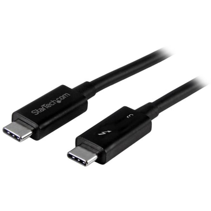 StarTech.com Cable, Male Thunderbolt 3 to Male Thunderbolt 3 Cable, 2m