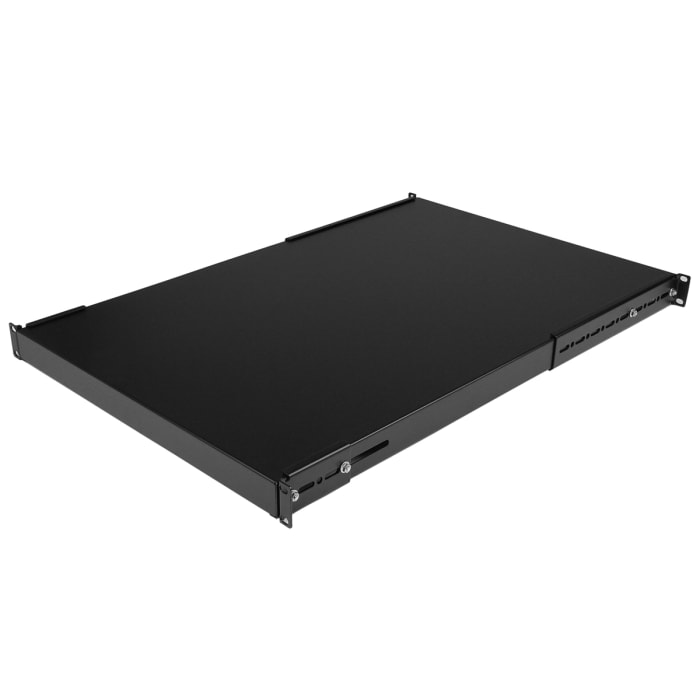 Startech Black Shelf, 1U, 80kg Load, 450mm x 700mm