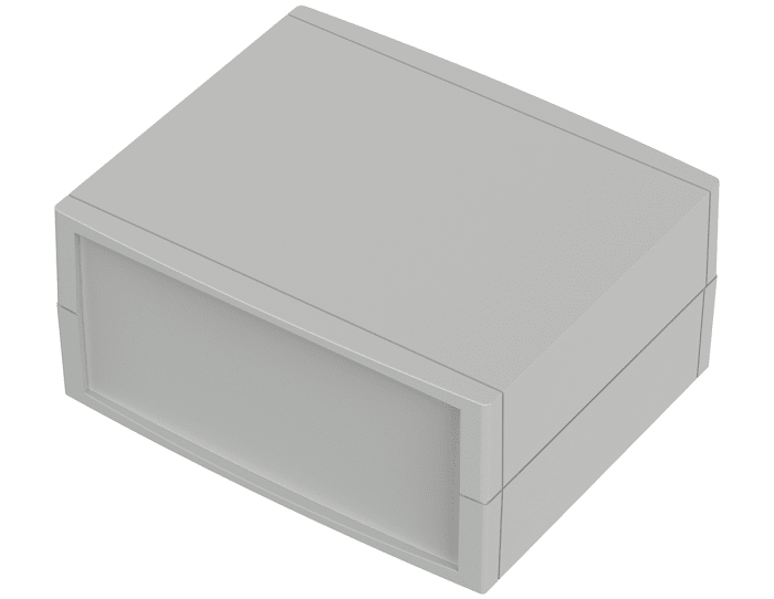 Bopla Unimas Series Light Grey Polystyrene Unimas Enclosure, IP40, Light Grey Lid, 160 x 133 x 75mm
