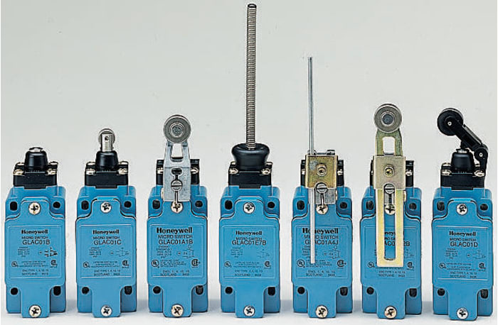 Honeywell GLF Series Plunger Limit Switch, NO/NC, IP67, SPDT, Die Cast Zinc Housing, 250V ac Max, 10A Max