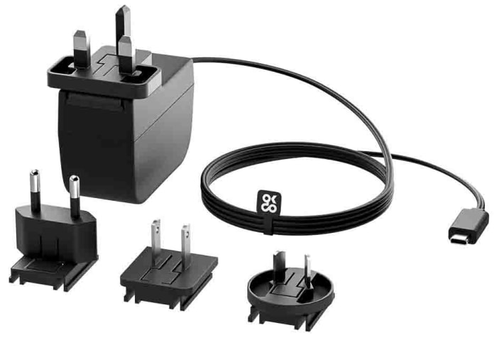 Okdo Raspberry Pi Power Supply, USB Type C with Universal Plug Type, 1.5m