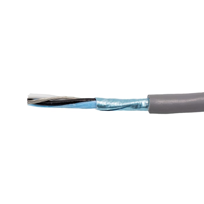 Alpha Wire Alpha Essentials Communication & Control Series Data Cable, 1 Pairs, 2 Cores, 0.81 mm², Screened, 18 AWG,
