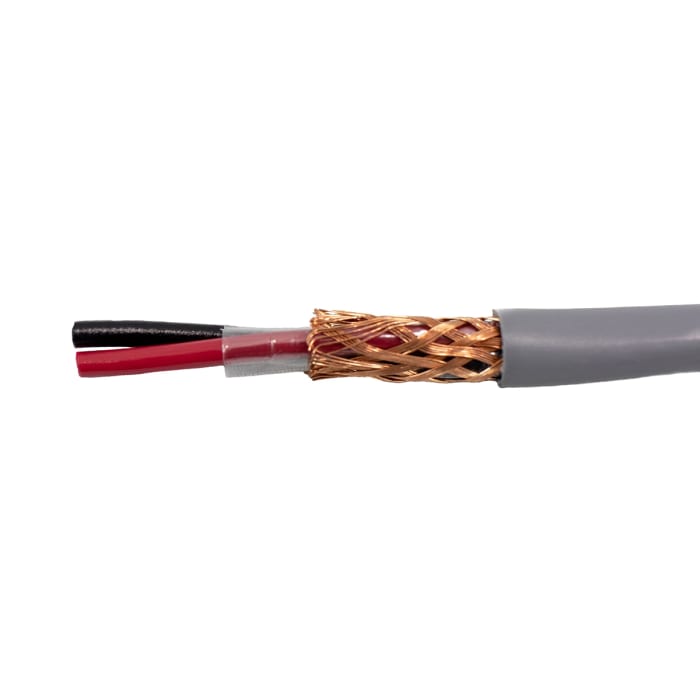 Alpha Wire Alpha Essentials Communication & Control Control Cable, 4 Cores, 0.33 mm², DEF STAN, Screened, 30m, Grey PVC