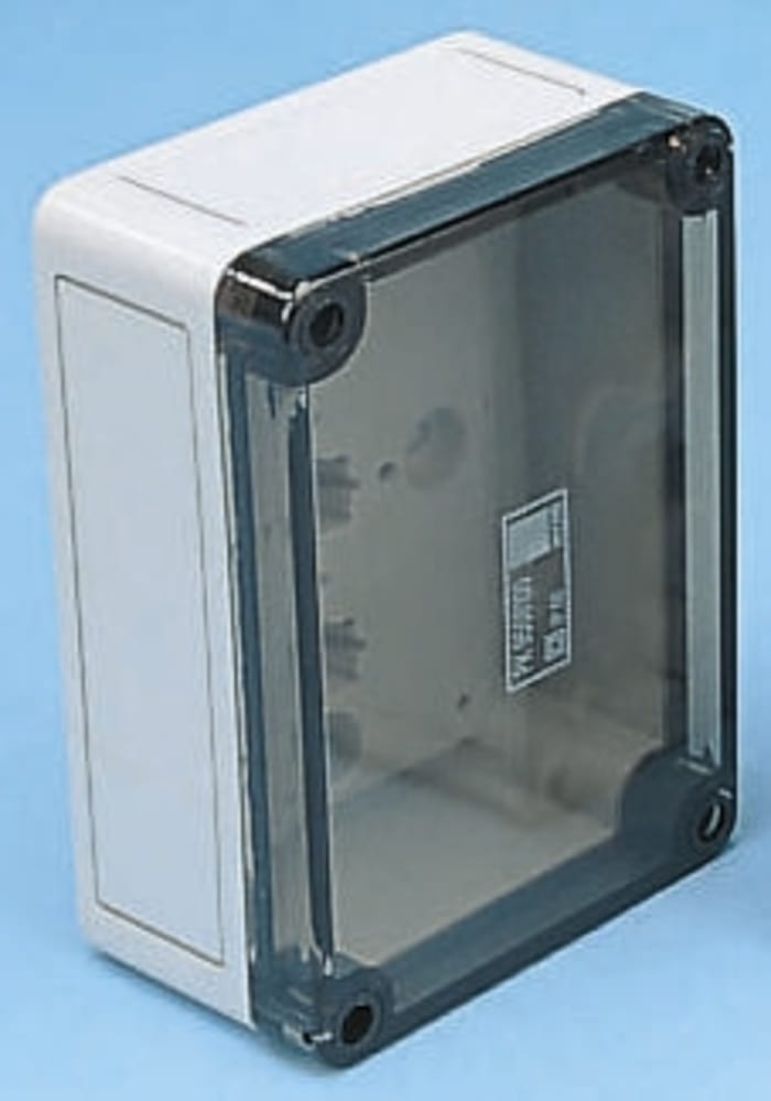Rittal PK Series Polycarbonate Wall Box, IP66, Viewing Window, 180 mm x 180 mm x 90mm