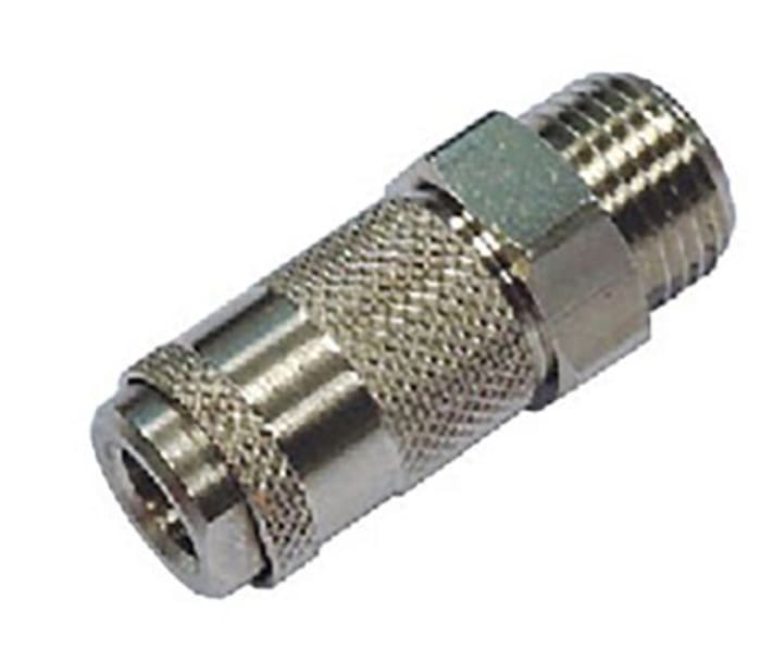 RS PRO Brass Quick Air Coupling Male BSP