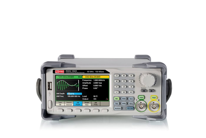 RS PRO SDG1062X Arbitrary Waveform Generator, 60MHz Max