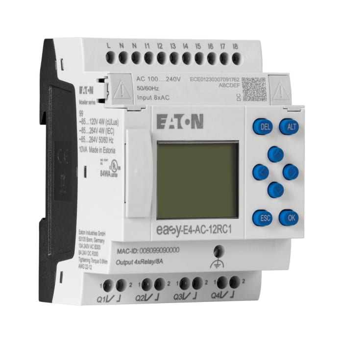 197215 EASY-E4-AC-12RC1 Eaton | Eaton easyE4 Series Control Relay ...