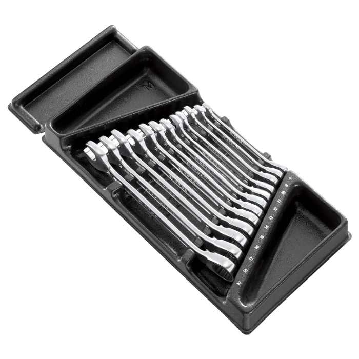 Facom MOD.467 Series 12-Piece Spanner Set, 8 → 19 mm