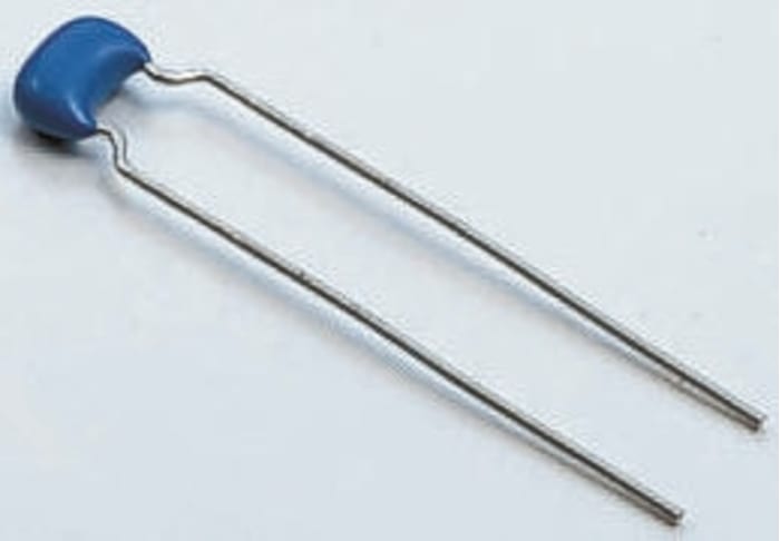 Murata 1μF Multilayer Ceramic Capacitor MLCC, 50V dc V, ±15% , Through Hole