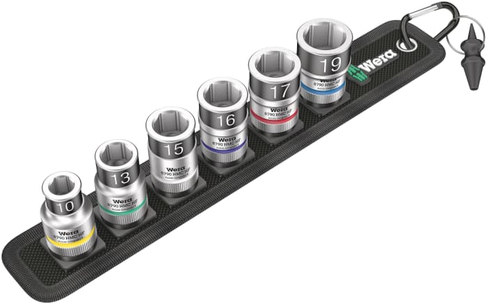 Wera Belt C 2 Zyklop Steckschlüssel Bit Einsatz Set 1/2 (12.5 mm) 7teilig 05003996001