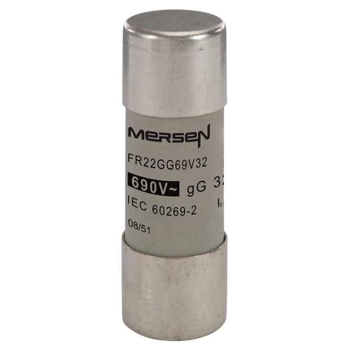 F212594 / FR22GG69V32 Mersen | Mersen 32A GG Ceramic Cartridge