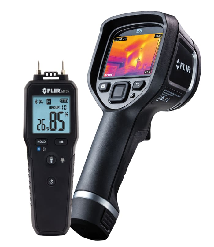 FLIR E8 XT WiFi + MR55 FLIR FLIR E8xt Thermal Imaging Camera Bundle, +10 → +550 °C, +50 →