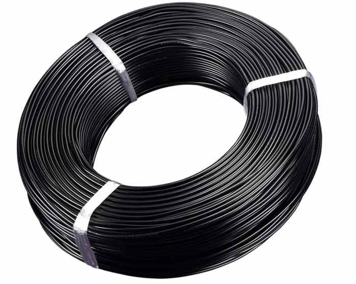 RS PRO PVC Black Cable Sleeve, 3 mm±0.25 Diameter, 30.48m Length