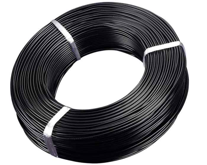 RS PRO PVC Black Cable Sleeve