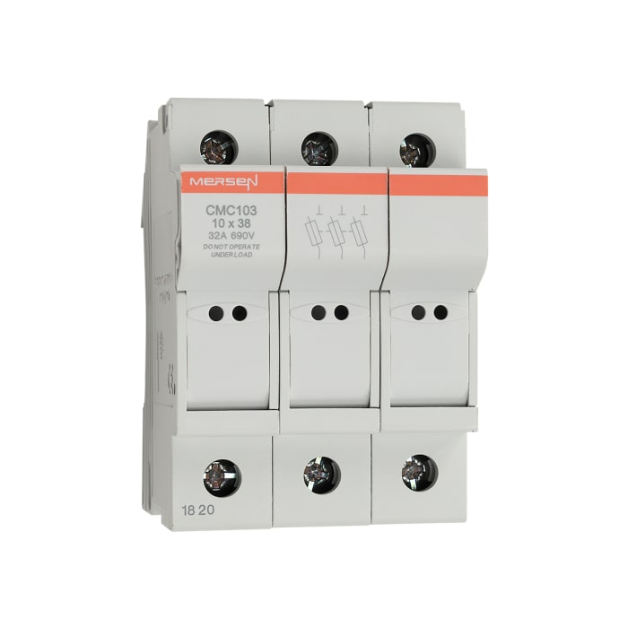 Porte-fusible monté sur rail Mersen CUSCC Modulostar taille 10 x 38mm 30A 600V c.a.
