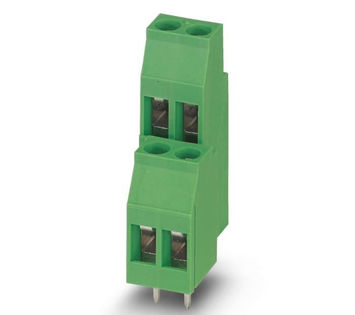 Phoenix Contact MKKDS 3/ 3-5.08 Series PCB Terminal Block, 5.08mm Pitch, Through Hole Mount, Solder Termination