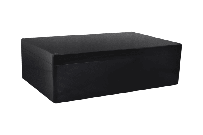 RS PRO Black Fibreglass Reinforced Polyester Enclosure, IP66, IP67, IP68, 400 x 250 x 160mm