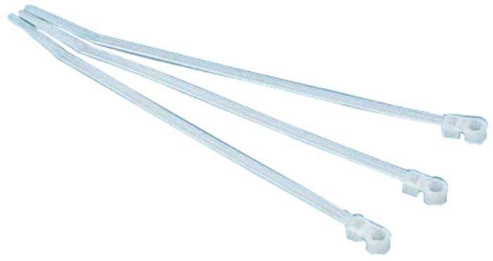 Serre-câble HellermannTyton T120MR, 395mm x 7.6 mm, Naturel, en Polyamide 6.6 (PA66), x 50