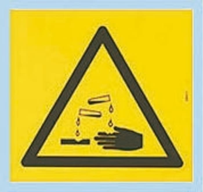 Brady Self-Adhesive Hazardous Substances Hazard Warning Sign (English)