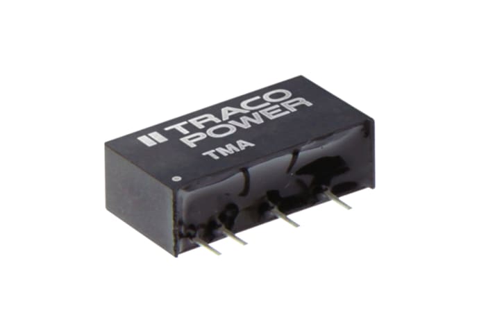 TRACOPOWER TMA DC-DC Converter, 5V dc/ 200mA Output, 4.5 → 5.5 V dc Input, 1W, Through Hole, +85°C Max Temp