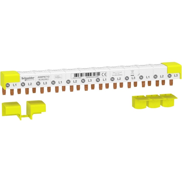 Peigne de raccordement Schneider Electric 3 Phase, pas de 18mm, 230 → 400V, Série iC60