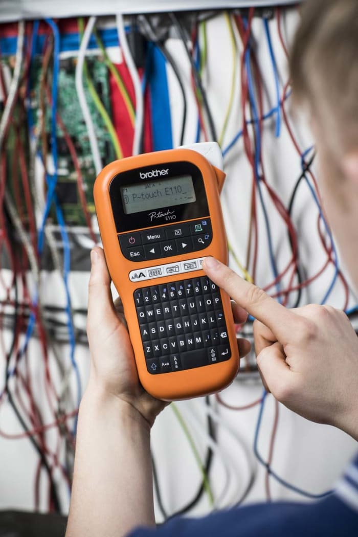 PTE110 Brother | Brother PT-E110 Label Printer, 12mm Max Label Width |  191-9548 | RS Components