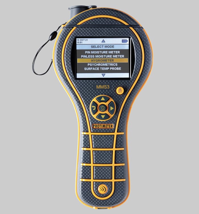 MMS3 Survey BLD9800 S Protimeter Protimeter BLD9800 S Moisture Meter 99 RH Max LCD Display Battery Powered 191 9556 RS Components