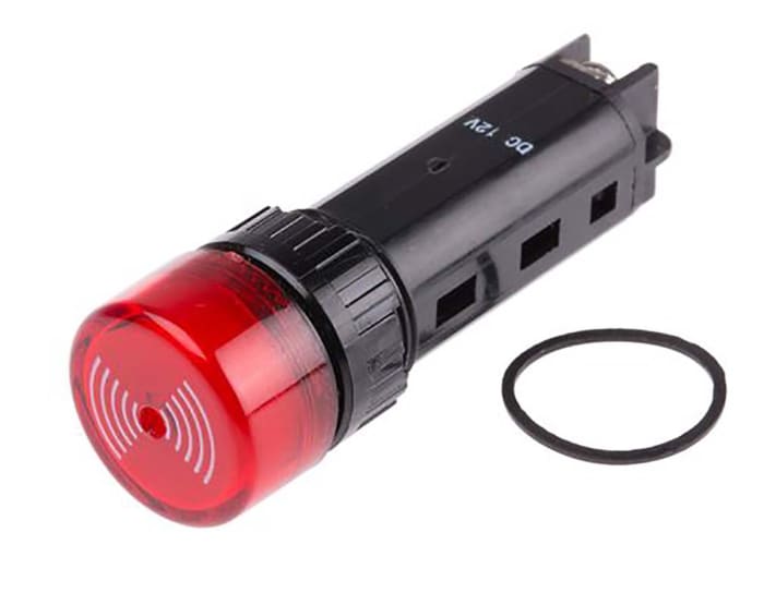 RS PRO Panel Mount Buzzer, 12 V dc, IP40, DC