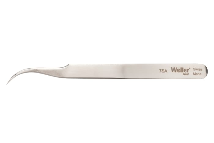 Weller Erem 120 mm, Stainless Steel, Pointed; Relieved, Tweezers