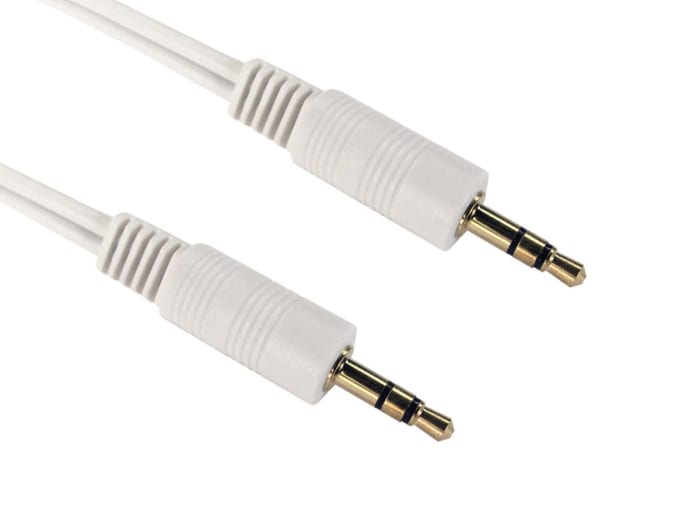 Cable auxiliar Conector jack estéreo de 3,5 mm a Conector jack estéreo de 3,5 mm, 500mm
