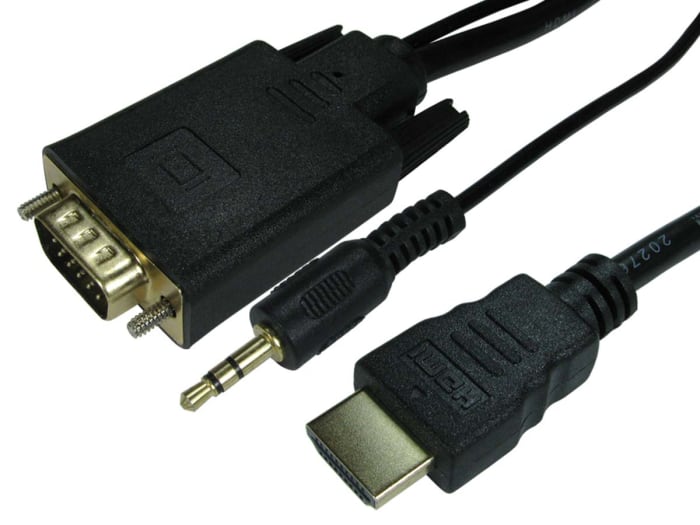 RS PRO, 1.8m Male HDMI to Male VGA